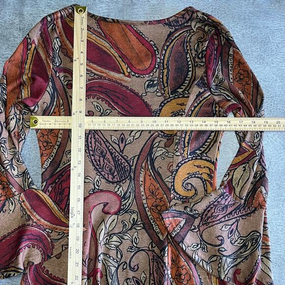 Y2k Aryeh Paisley Flared Mini Dress - Picture 7 of 8